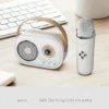 Retro Wireless Karaoke Speaker with Mic | Bluetooth 5.0, 6 Sound Modes - Image 3
